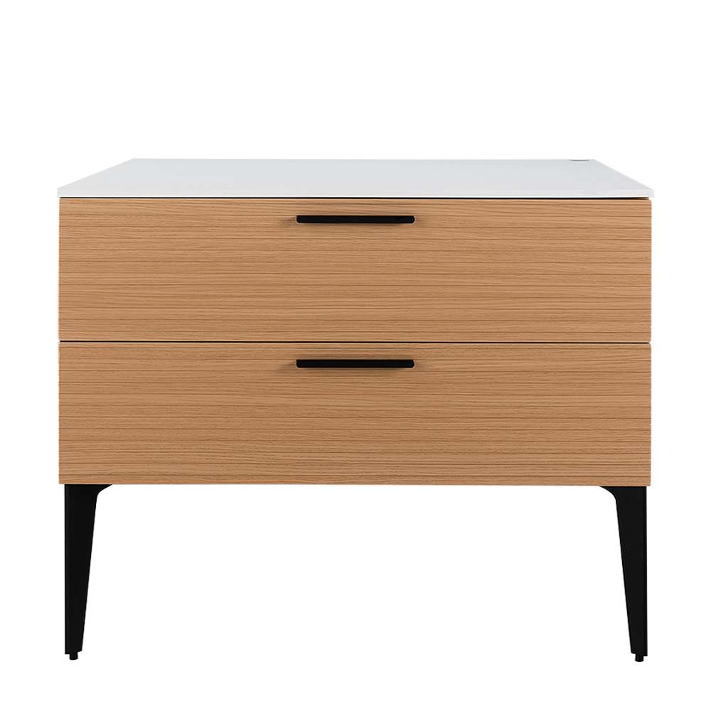 Meuble Federica fini chêne et blanc 40 po TASSILI SUPRA