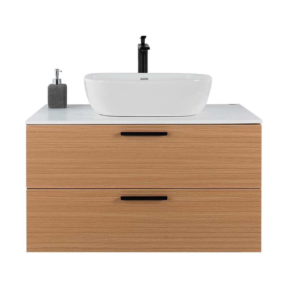 Meuble Federica fini chêne et blanc 40 po TASSILI SUPRA