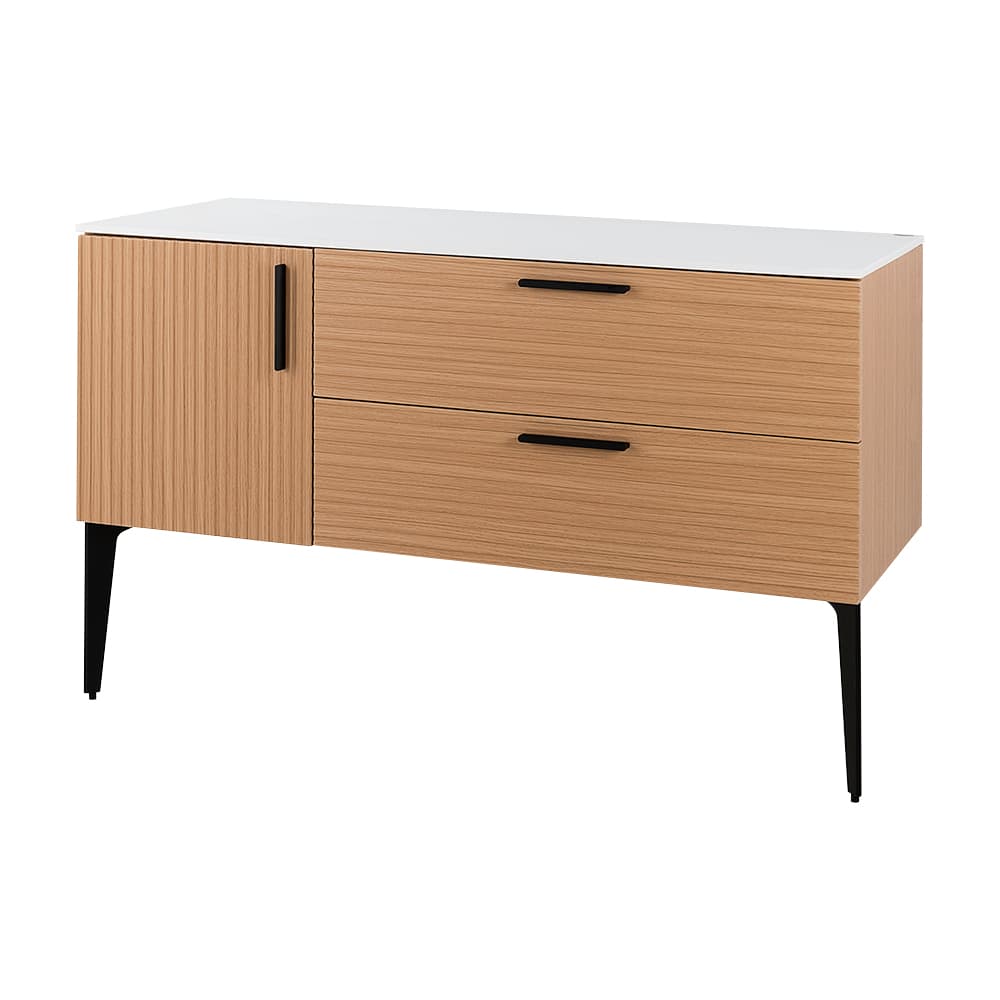 Meuble Federica fini chêne et blanc 48 po TASSILI SUPRA