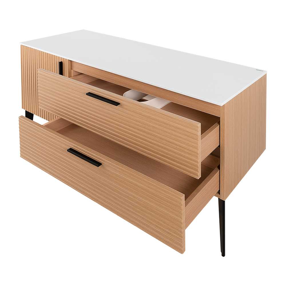 Meuble Federica fini chêne et blanc 48 po TASSILI SUPRA