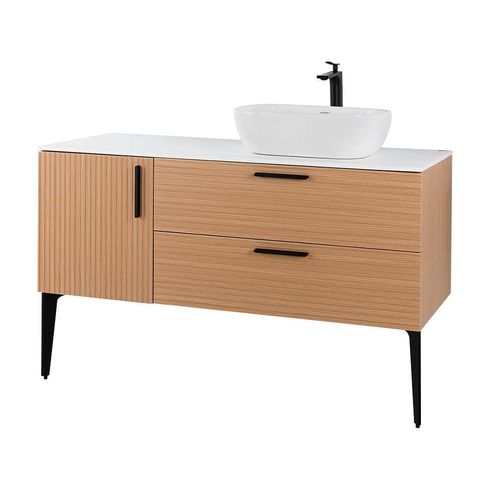 Meuble Federica fini chêne et blanc 48 po TASSILI SUPRA