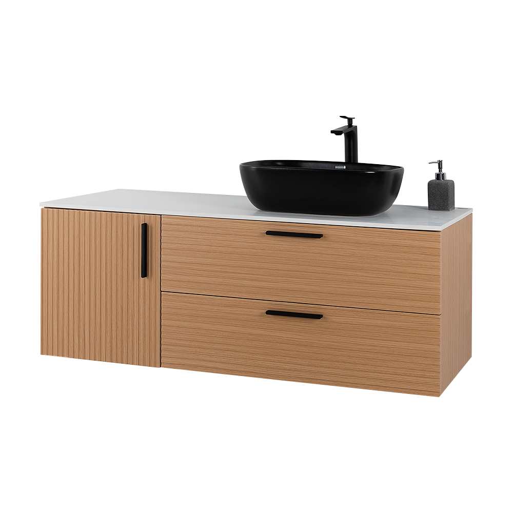 Meuble Federica fini chêne et blanc 48 po TASSILI SUPRA