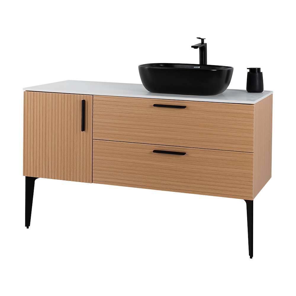 Meuble Federica fini chêne et blanc 48 po TASSILI SUPRA