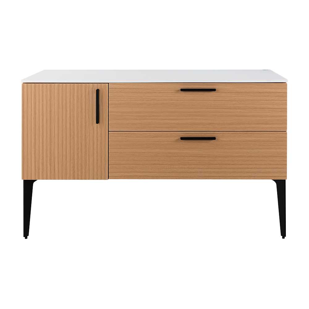 Meuble Federica fini chêne et blanc 48 po TASSILI SUPRA