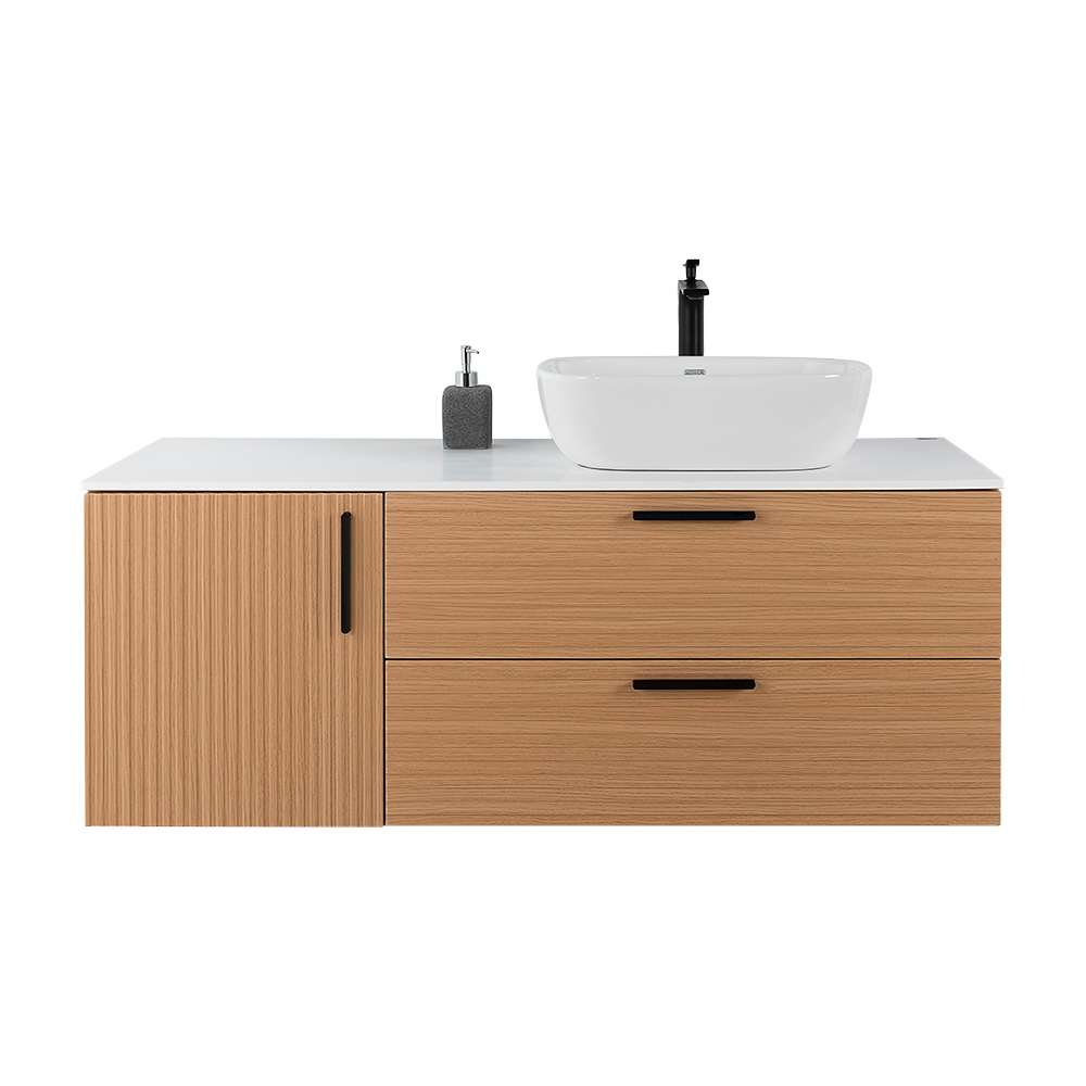 Meuble Federica fini chêne et blanc 48 po TASSILI SUPRA