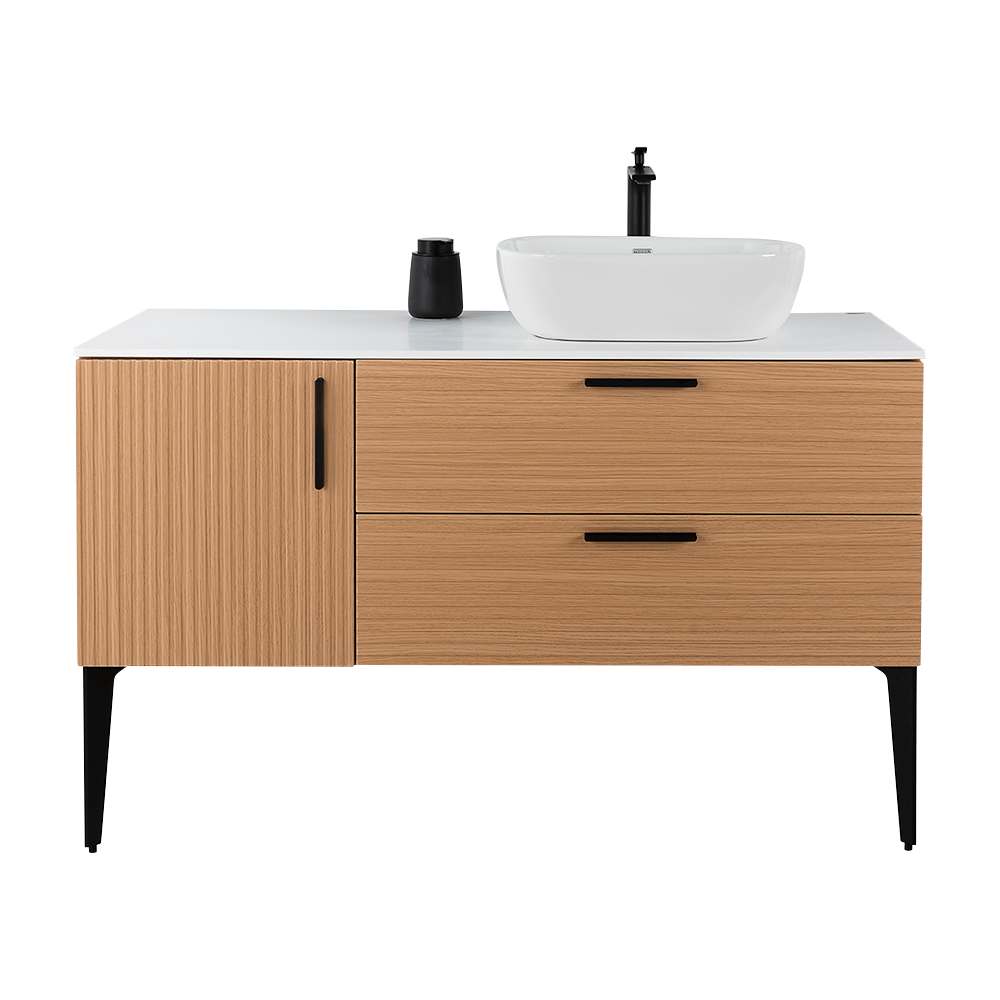 Meuble Federica fini chêne et blanc 48 po TASSILI SUPRA