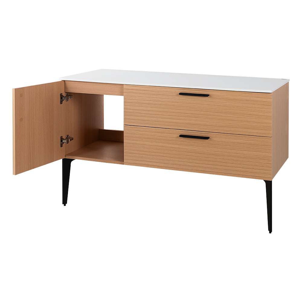 Meuble Federica fini chêne et blanc 48 po TASSILI SUPRA