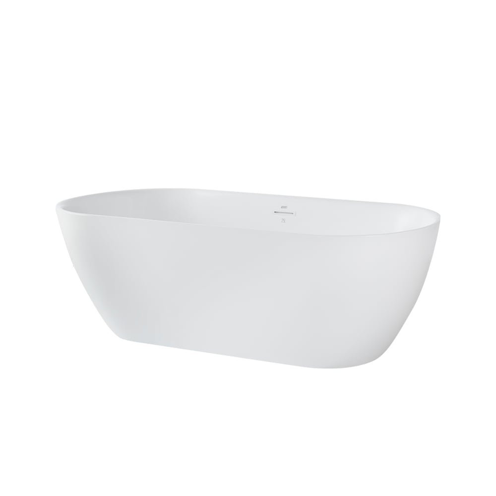 TASSILI SUPRA Ungava Freestanding Bathtub Central Drain 58 1/4 in. x 29 1/2 in.