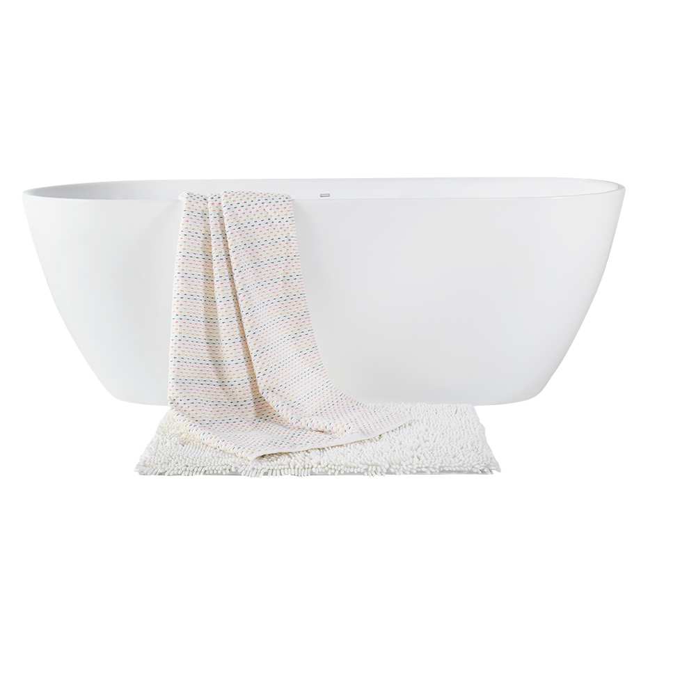 Baignoire autoportante Ungava drain central 58 1/4 po x 29 1/2 po TASSILI SUPRA