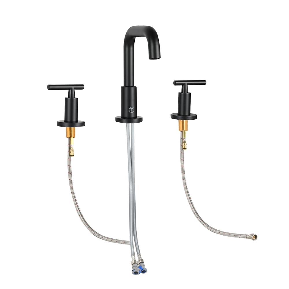 TASSILI SUPRA Giulio 2-handle Bathroom Sink Faucet Black