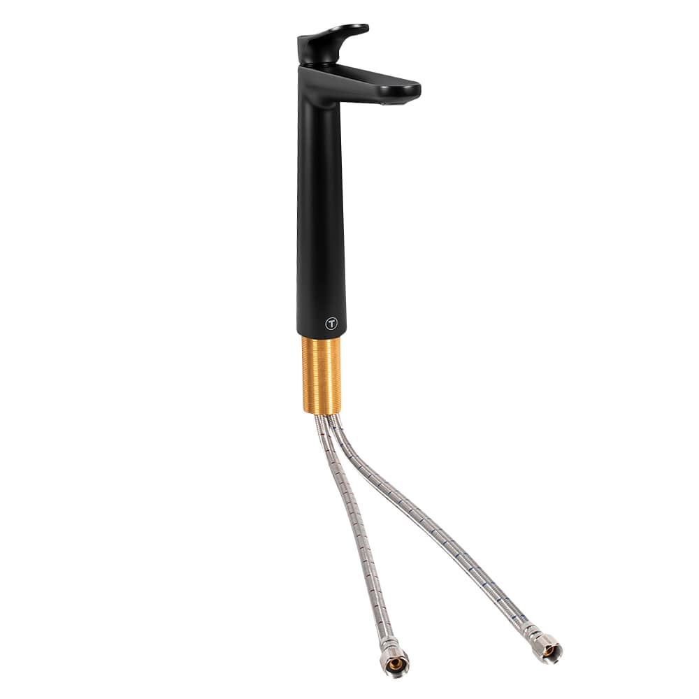 Robinet de vasque à 1 poignée Roberto noir TASSILI SUPRA