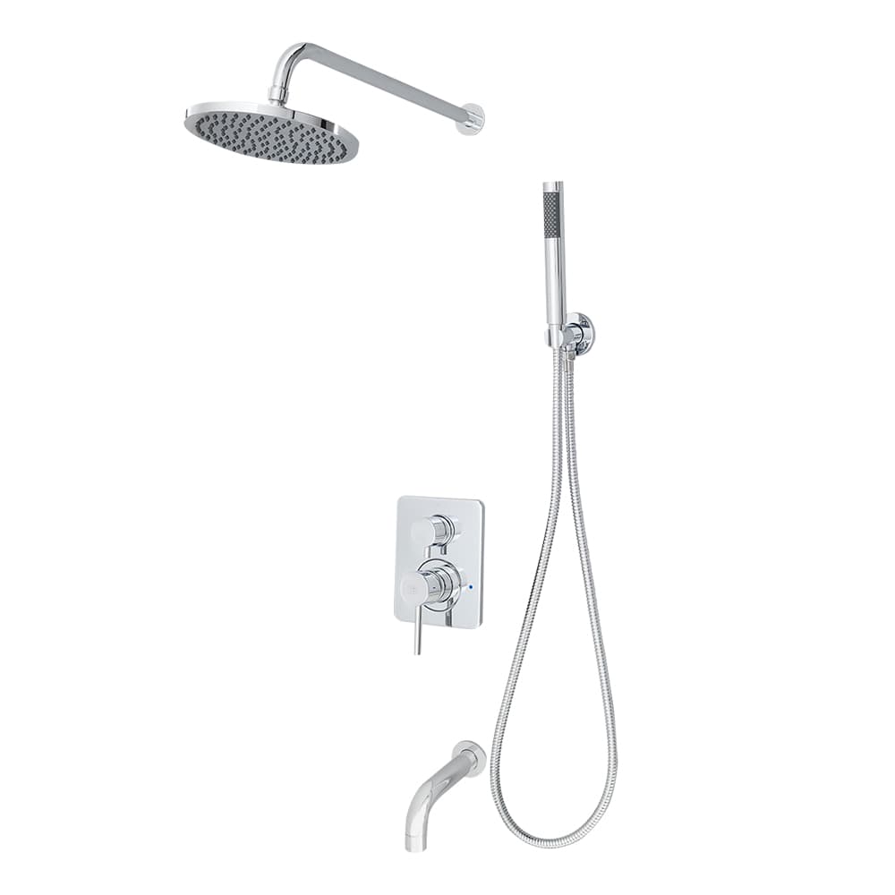 Robinet de baignoire-douche avec douchette 1 poignée Lavo chrome TASSILI SUPRA
