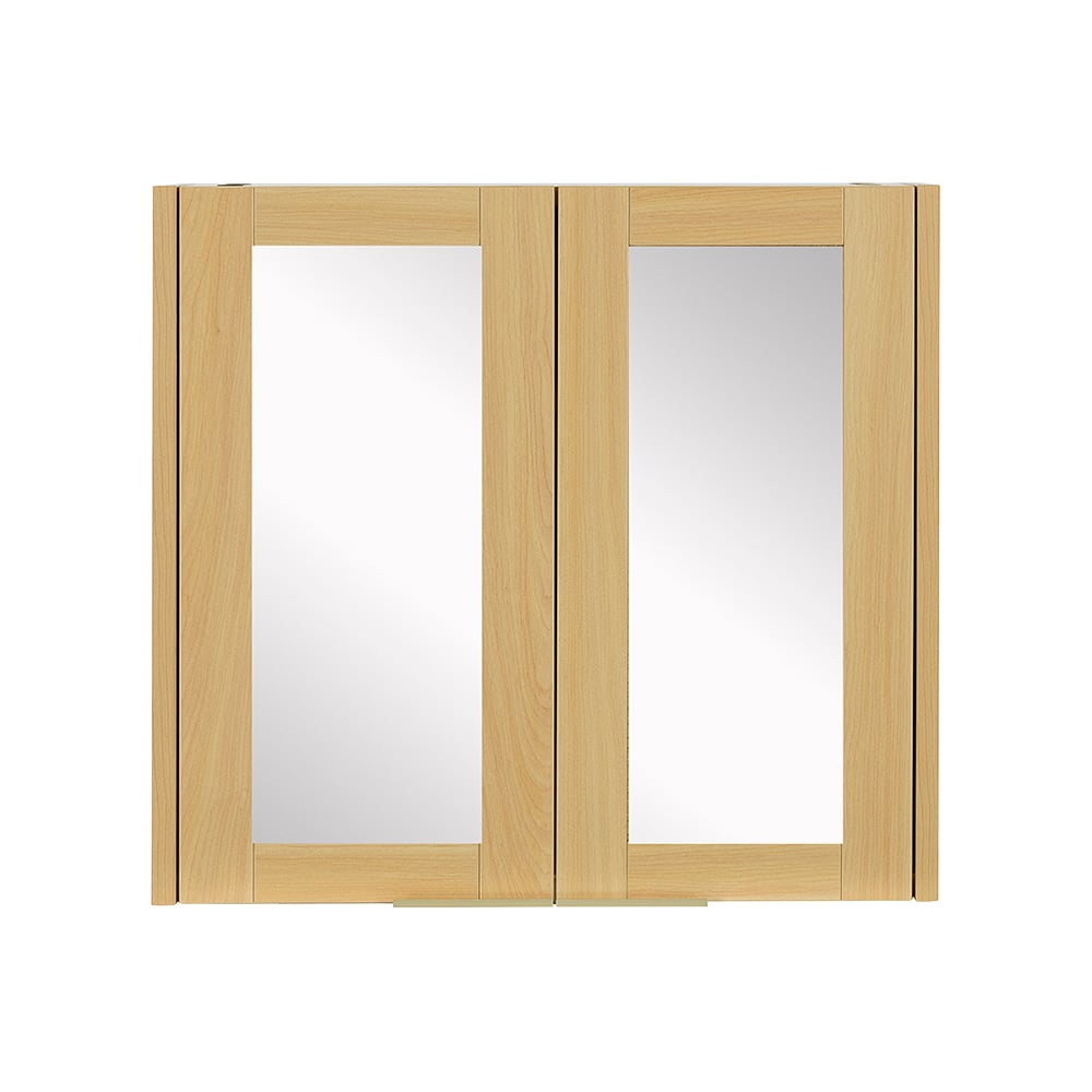 TASSILI Beatrice Medicine Cabinet Natural Finish with Mirror 29 1/2 in. x 25 9/16 in.