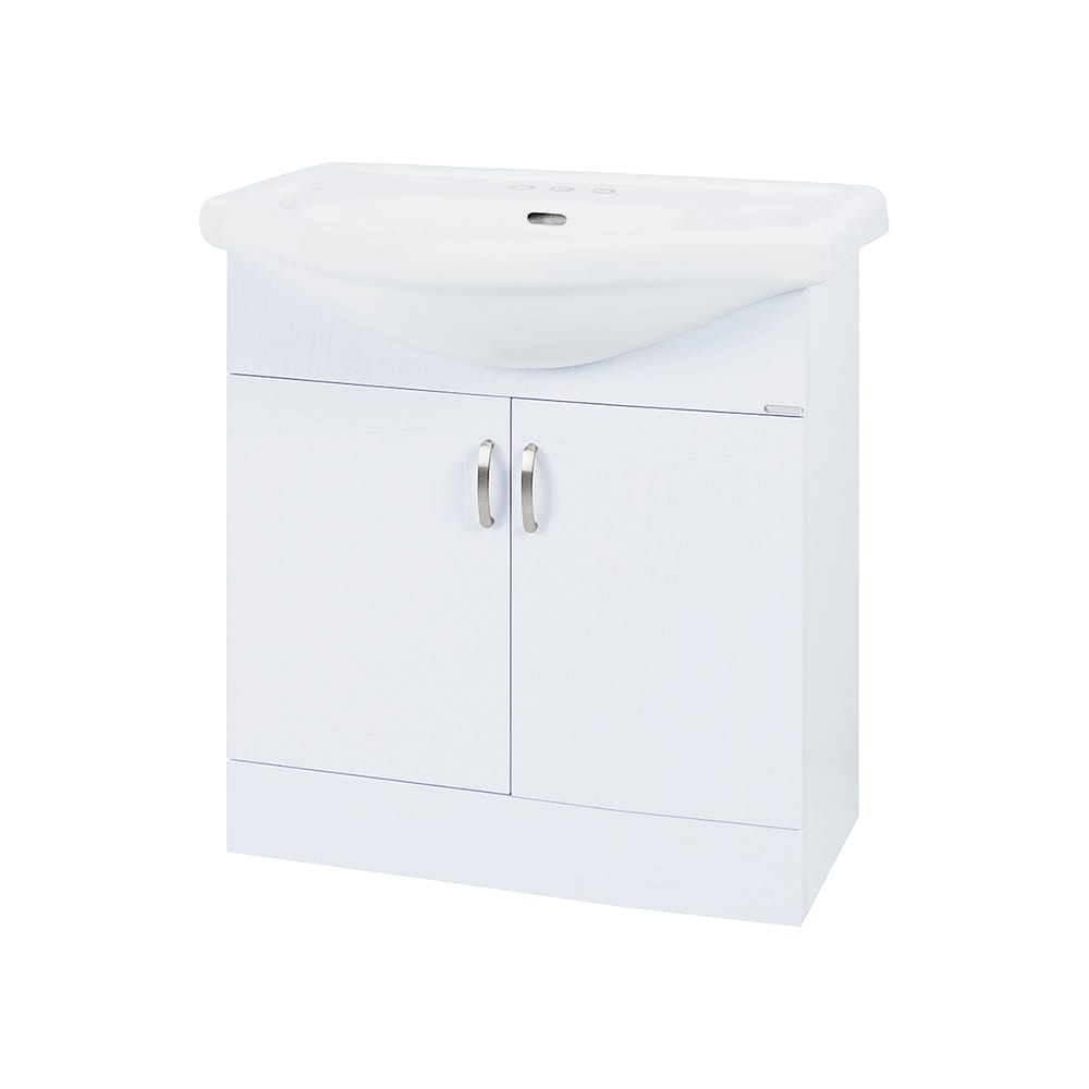 Meuble-lavabo Maïa blanc 30&nbsp;po TASSILI