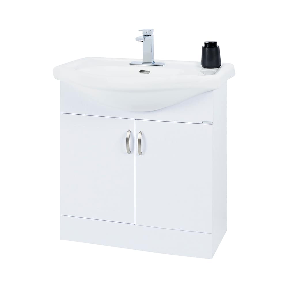 Meuble-lavabo Maïa blanc 30&nbsp;po TASSILI