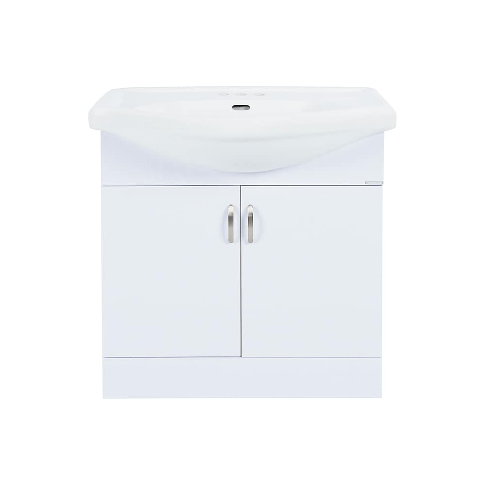 Meuble-lavabo Maïa blanc 30&nbsp;po TASSILI