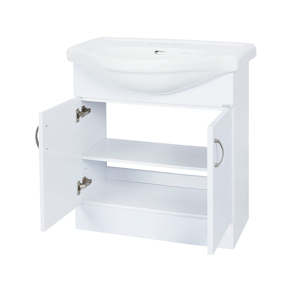 Meuble-lavabo Maïa blanc 30&nbsp;po TASSILI