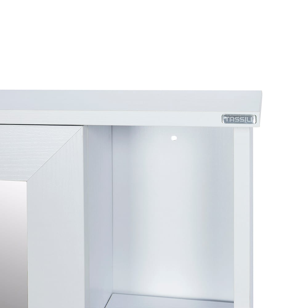 Pharmacie Maïa blanche avec miroir 23 5/8&nbsp;po&nbsp;x&nbsp;29&nbsp;1/2&nbsp;po TASSILI