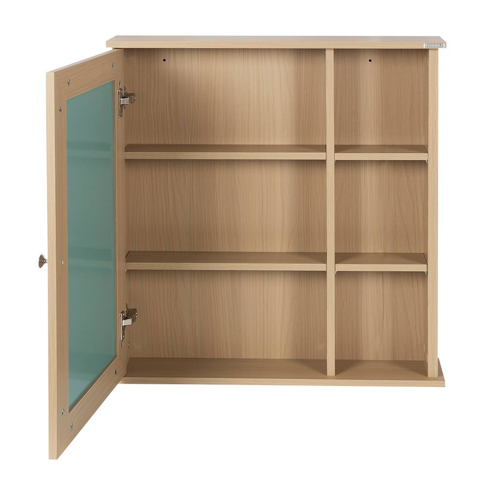 Pharmacie Maïa fini bouleau avec miroir 29 1/2&nbsp;po&nbsp;x&nbsp;29&nbsp;1/2&nbsp;po TASSILI