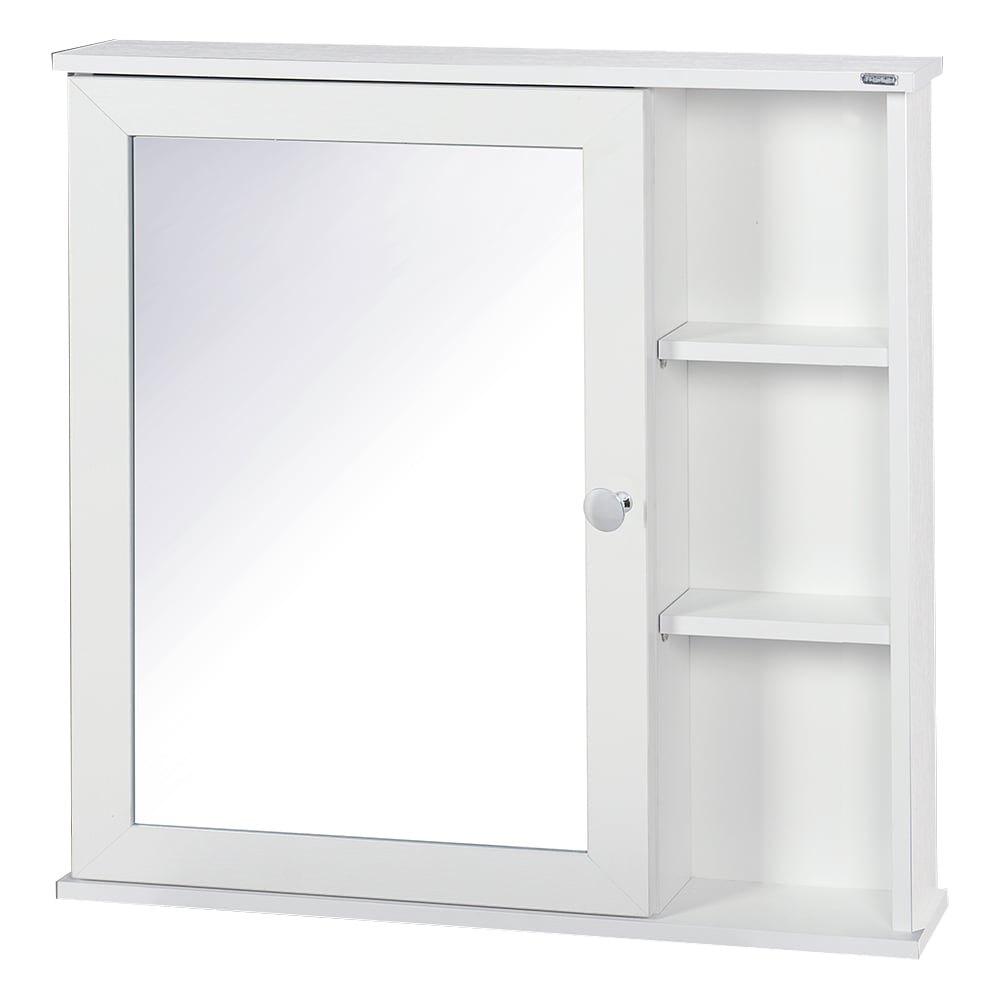 Pharmacie Maïa blanche avec miroir 29 1/2&nbsp;po&nbsp;x&nbsp;29&nbsp;1/2&nbsp;po TASSILI