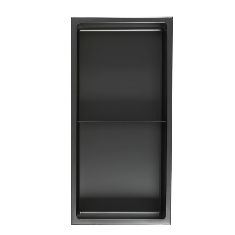 Niche de douche noire 12&nbsp;po&nbsp;x&nbsp;24&nbsp;po TASSILI SUPRA