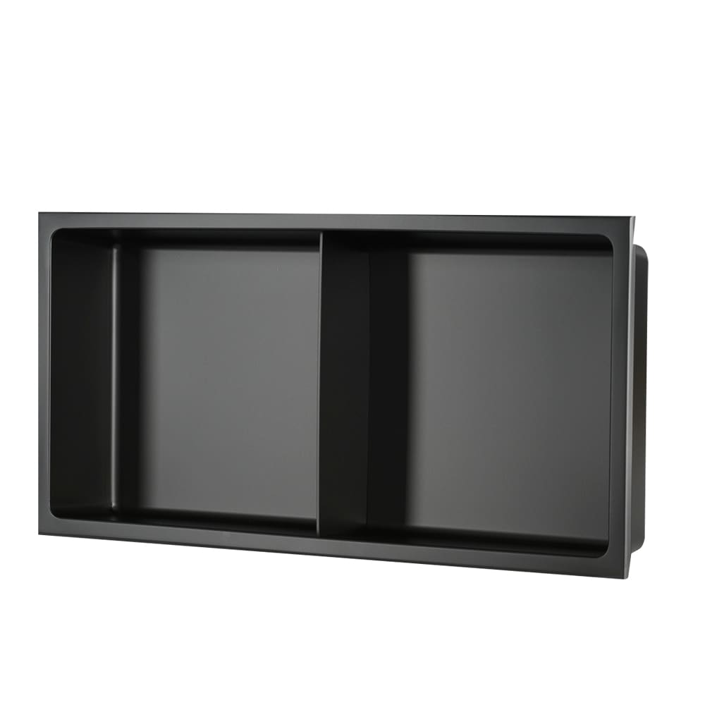 Niche de douche noire 12&nbsp;po&nbsp;x&nbsp;24&nbsp;po TASSILI SUPRA