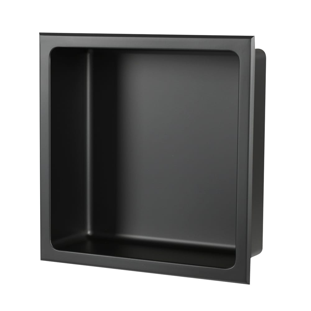 Niche de douche noire 12&nbsp;po&nbsp;x&nbsp;12 po TASSILI SUPRA