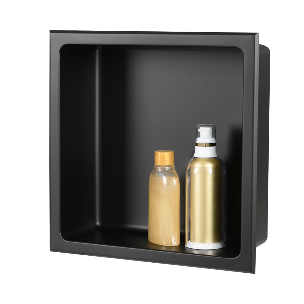 Niche de douche noire 12&nbsp;po&nbsp;x&nbsp;12 po TASSILI SUPRA