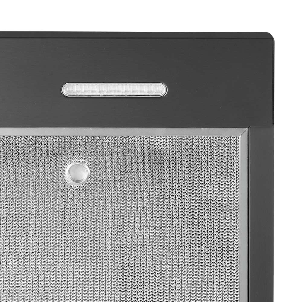 Hotte de cuisine Glacier GLA2, 30 po acier inoxydable noir 350&nbsp;pi³/min