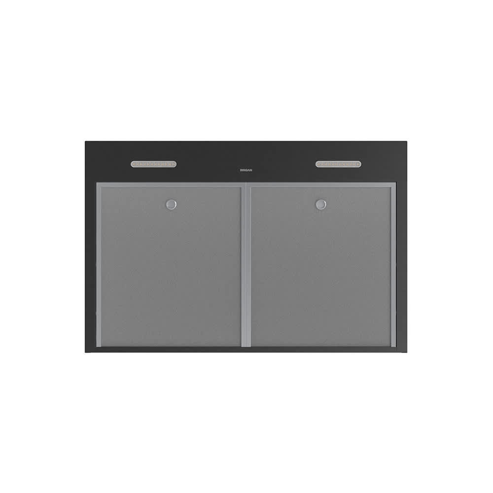 Hotte de cuisine Glacier GLA2, 30 po acier inoxydable noir 350&nbsp;pi³/min