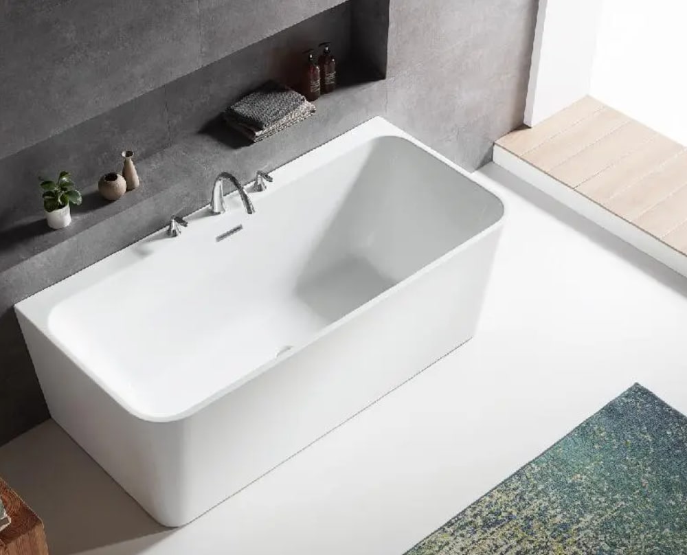 Baignoire autoportante Éternité 59 1/16 po x 31 1/2 po TASSILI