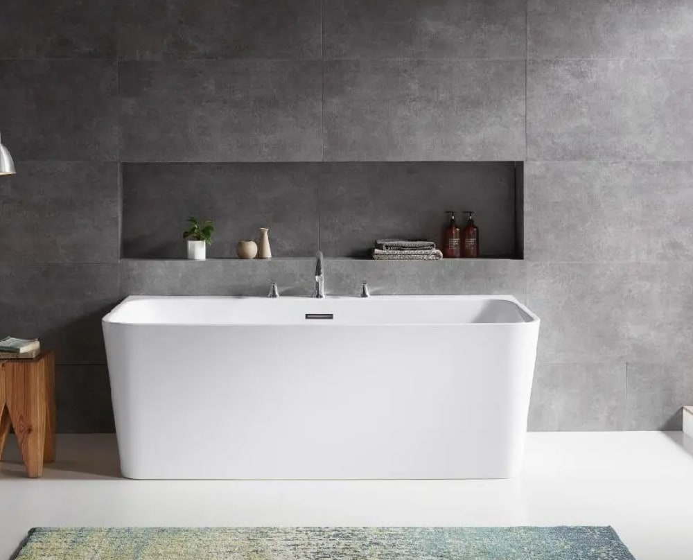 Baignoire autoportante Éternité 59 1/16 po x 31 1/2 po TASSILI