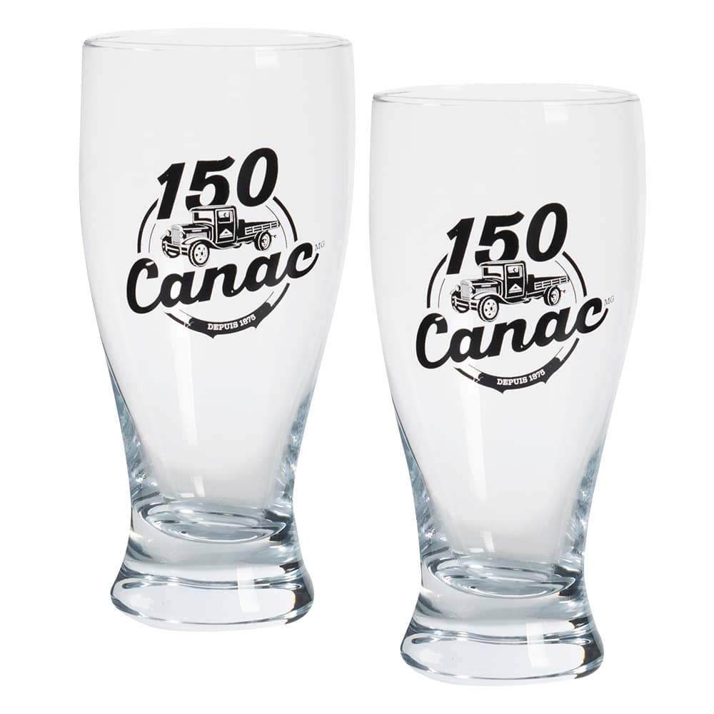 Verres à bière 150e Canac Pqt/2