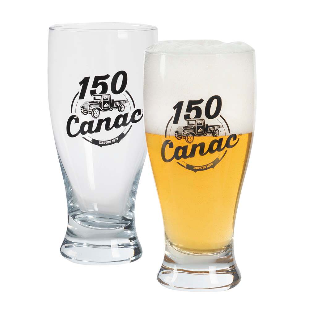 Verres à bière 150e Canac Pqt/2