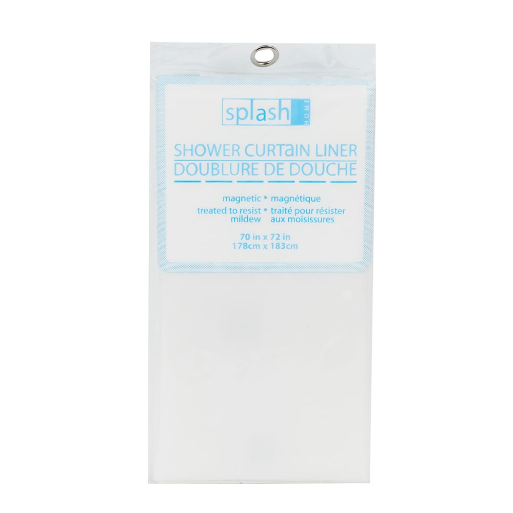 Doublure de rideau de douche givrée