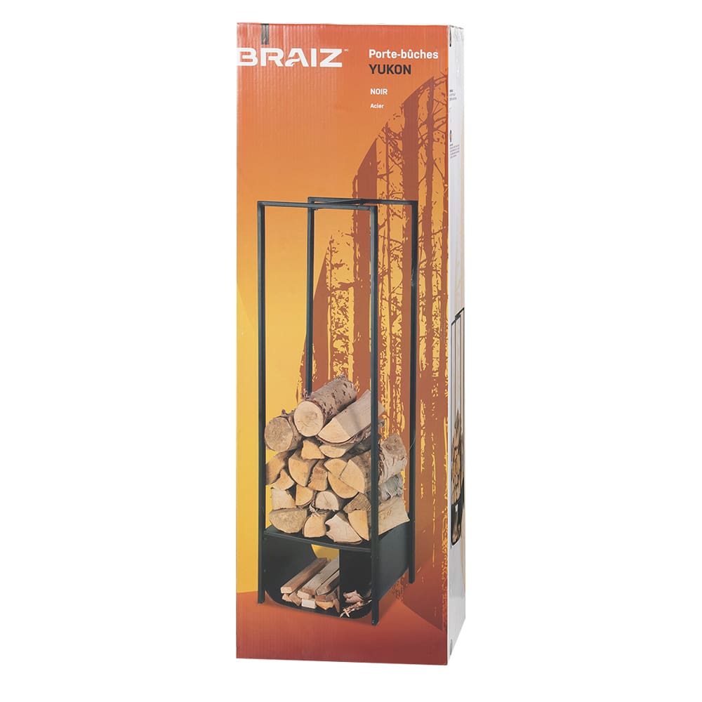 Yukon Log Holder Black 45 1/4 in.