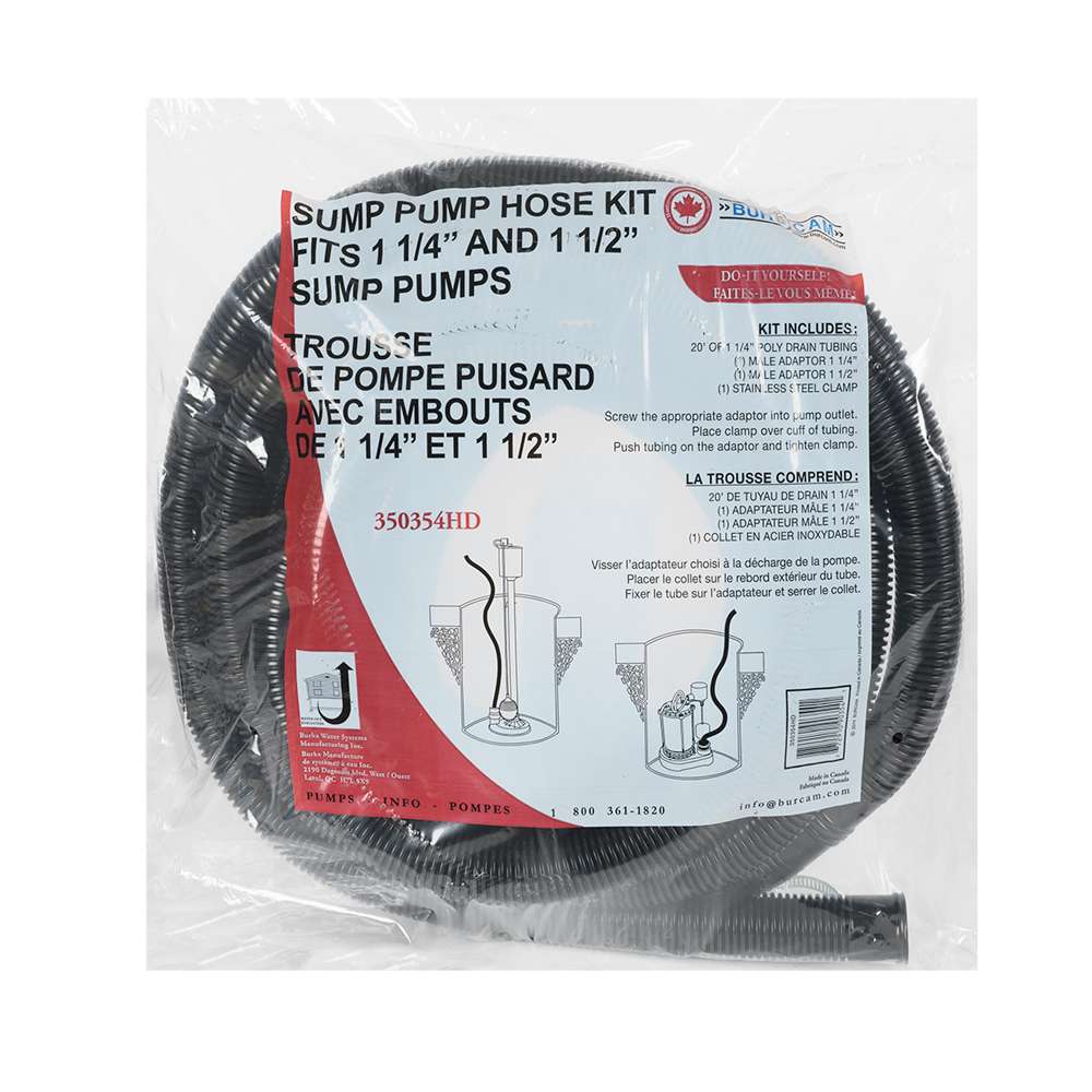 Tuyau d'évacuation pour pompe 20 pi