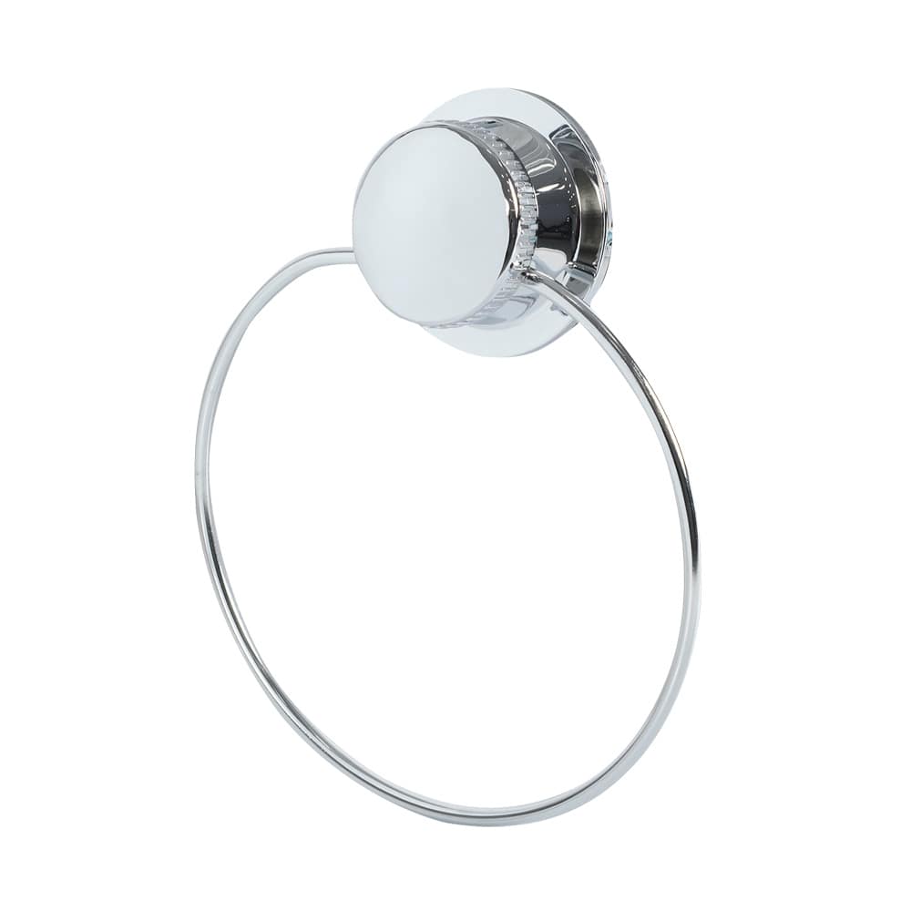 Anneau porte-serviette à ventouse chrome