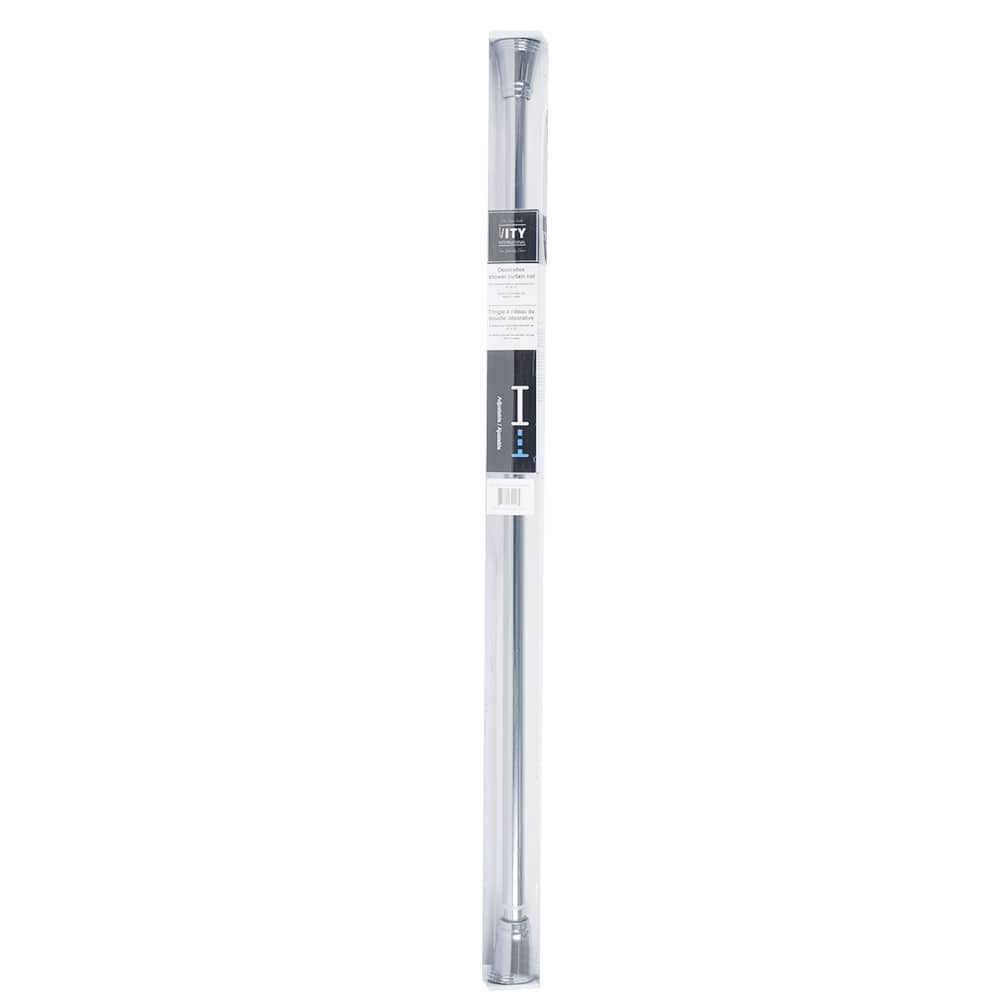 Tringle pour rideau de douche extensible argent 42 po à 72 po