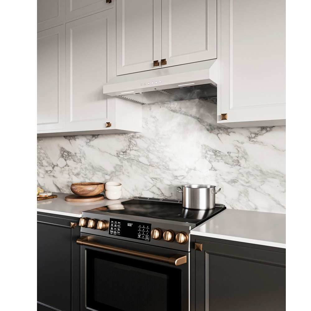 Hotte de cuisine Glacier 3304WW 30 po blanche 490&nbsp;pi³/min