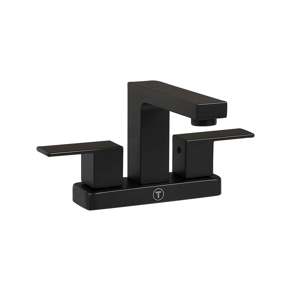 Robinet de lavabo 2 poignées Tolomeo noir TASSILI SUPRA 