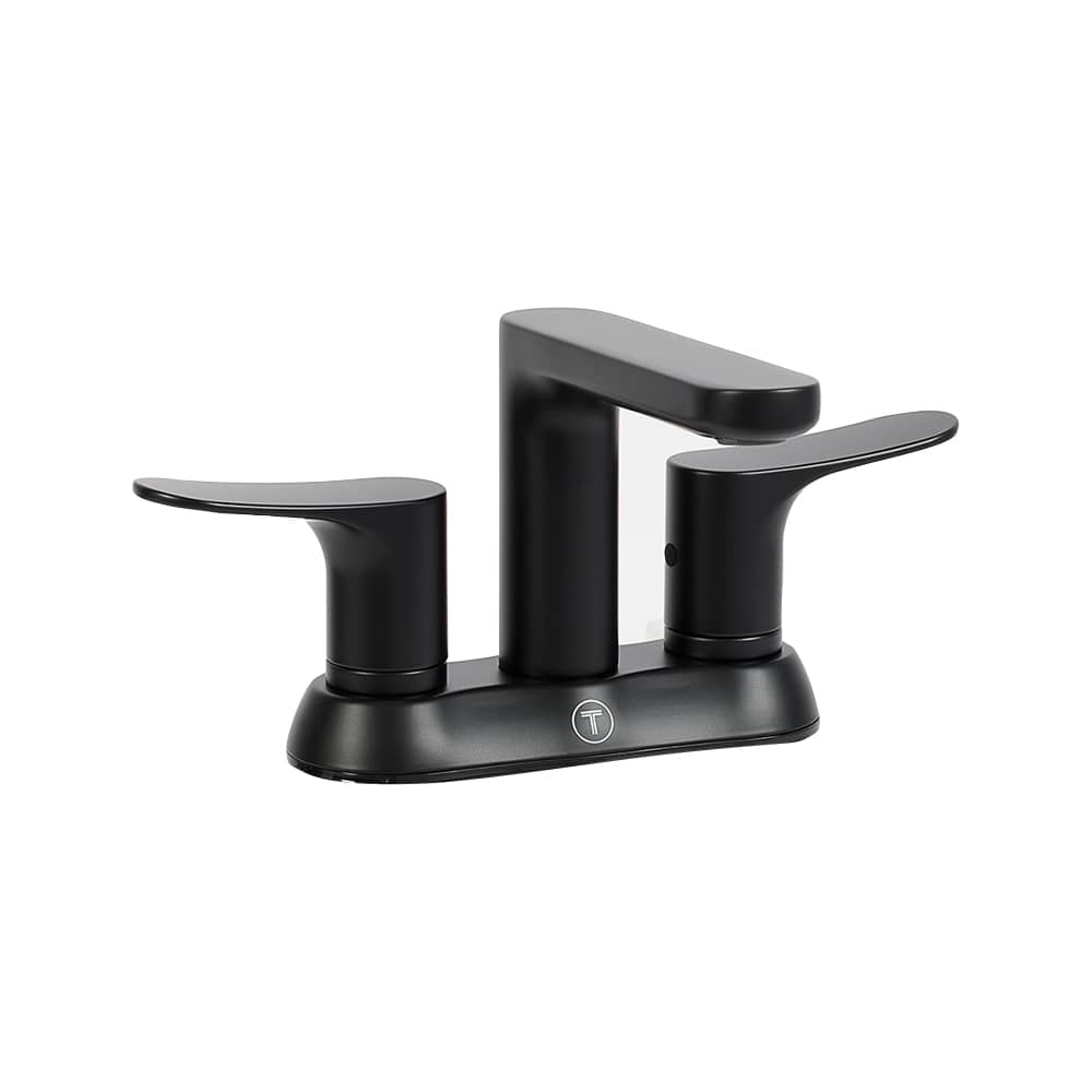 Robinet de lavabo 2 poignées Roberto noir TASSILI SUPRA