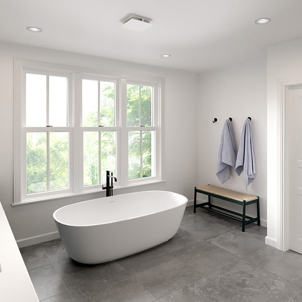 Ventilateur de salle de bains 60&nbsp;pi³/min