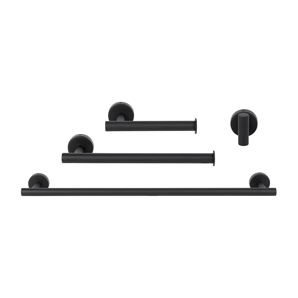 Ensemble d'accessoires de salle de bains Rondo noir TASSILI