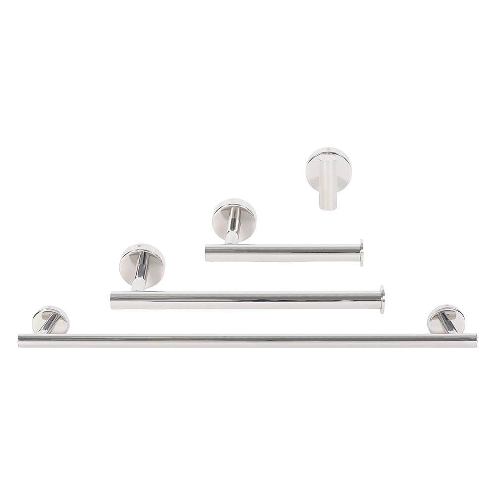 Ensemble d'accessoires de salle de bains rondo chrome TASSILI