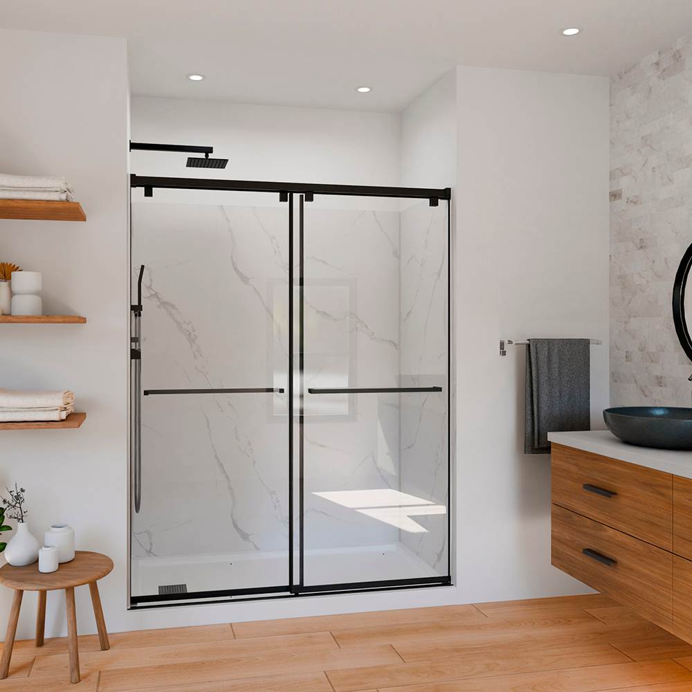 AquaMura Glacier Bath and Shower Wall 78 in x 36 in