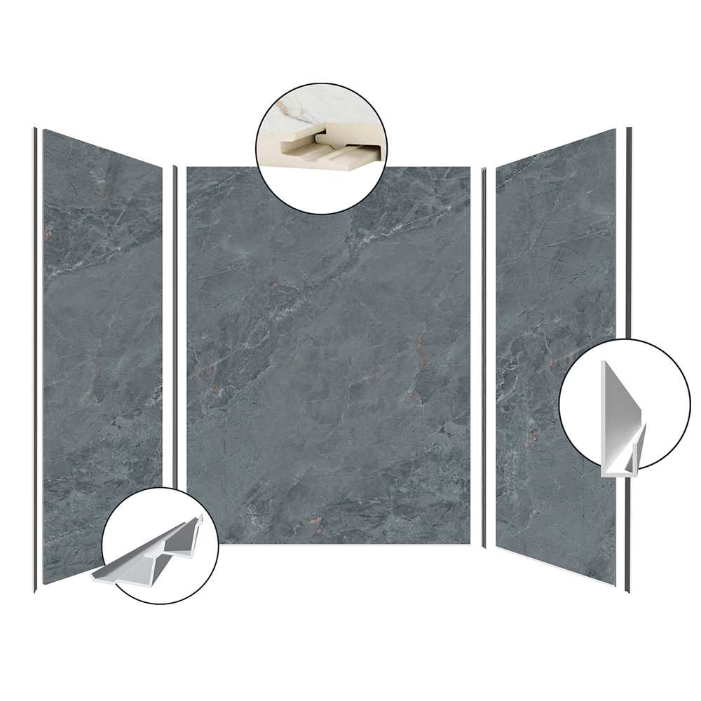 Contour de baignoire AquaMura Basalte 60&nbsp;po&nbsp;x&nbsp;32&nbsp;po