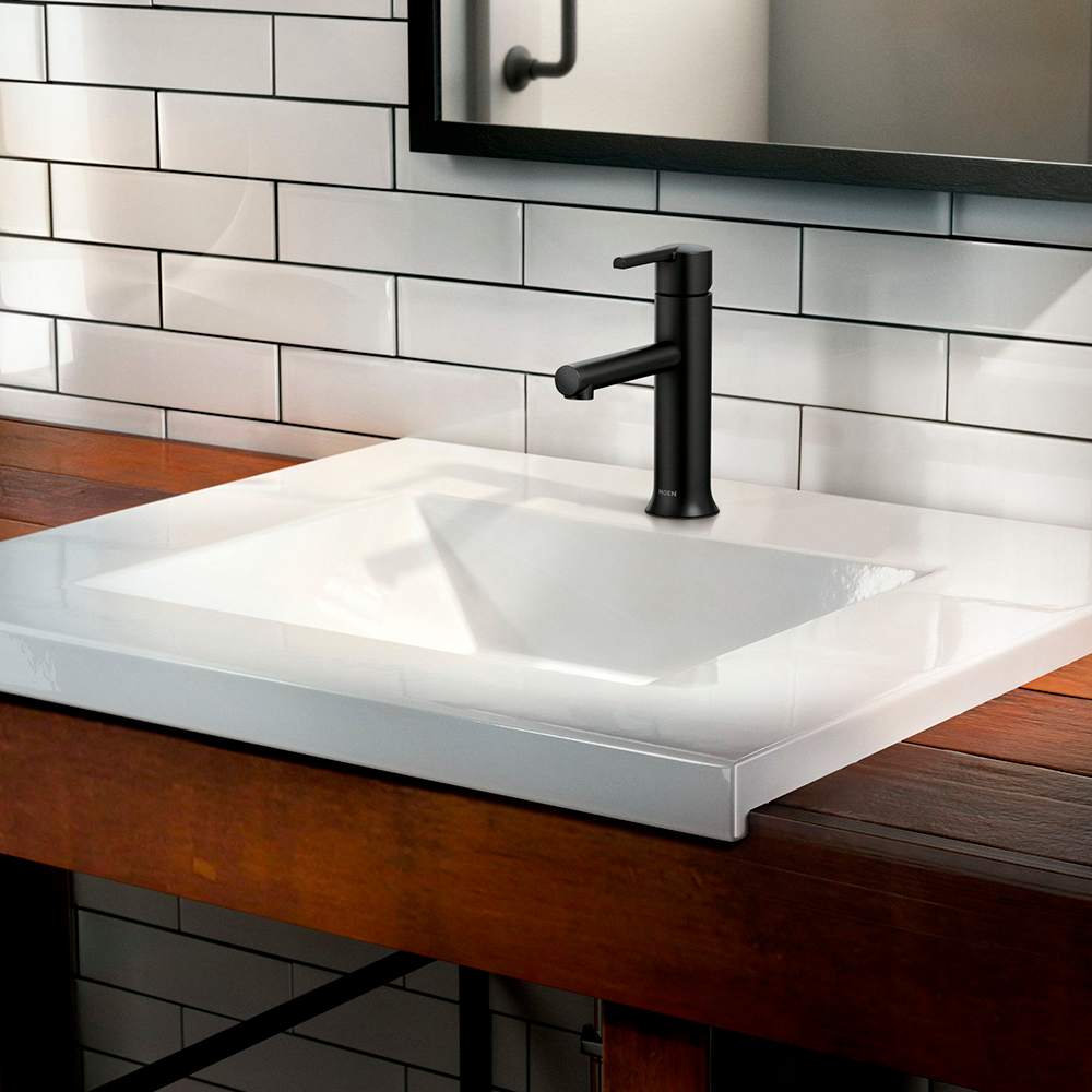 Robinet de lavabo 1 poignée Arlys Moen noir