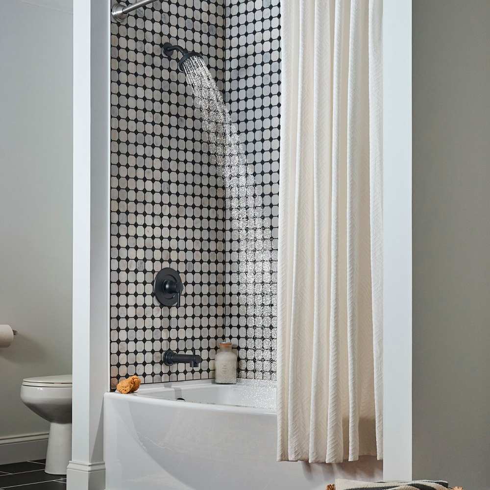 Robinet de baignoire-douche 1 poignée Arlys MOEN noir