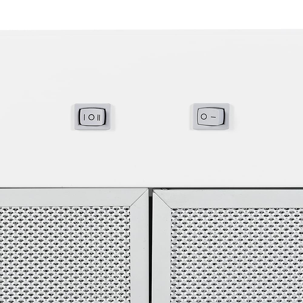 Hotte de cuisine Diablo 30 po blanche 250&nbsp;pi³/min NEKTRA